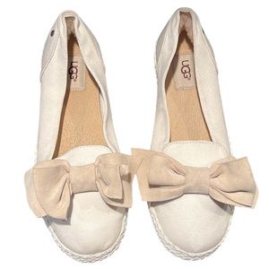 NWOB UGG Canvas Bow Flats